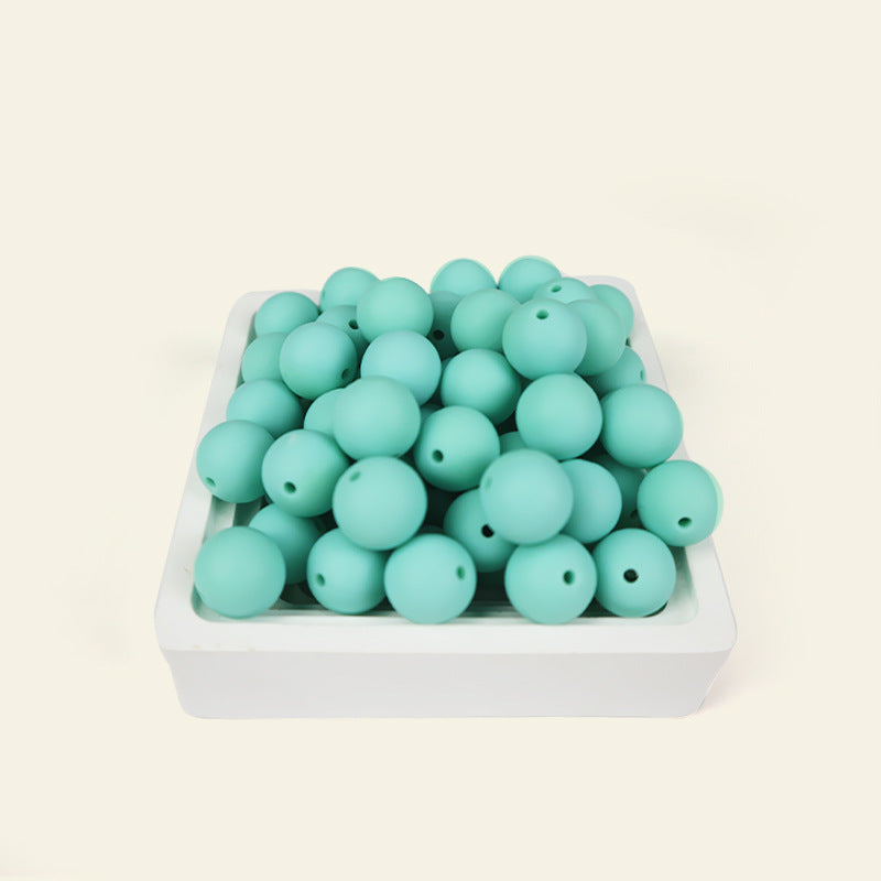 Wholesale  100pcs/pack Candy Color Round Beads Silicone Beads